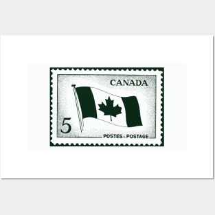 Canada Flag Postage Stamp Posters and Art